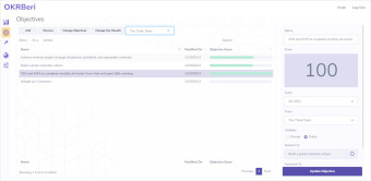 Manage Objectives